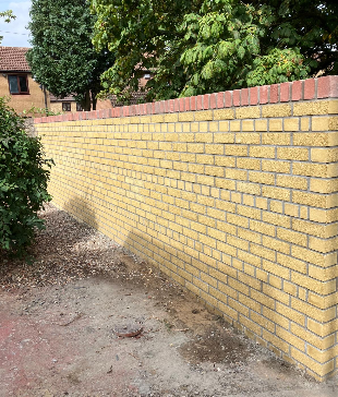 Outdoor makeover with paving and planting